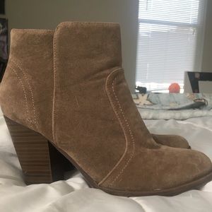 Tan booties